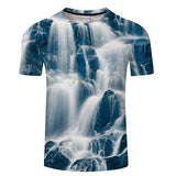 Blue Flaming 3D T-Shirt