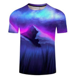 Blue Flaming 3D T-Shirt