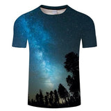 Blue Flaming 3D T-Shirt