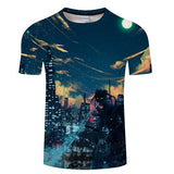 Blue Flaming 3D T-Shirt