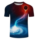 Blue Flaming 3D T-Shirt
