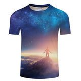 Blue Flaming 3D T-Shirt