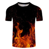 Blue Flaming 3D T-Shirt