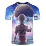 Blue Flaming 3D T-Shirt