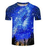 Blue Flaming 3D T-Shirt