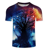 Blue Flaming 3D T-Shirt